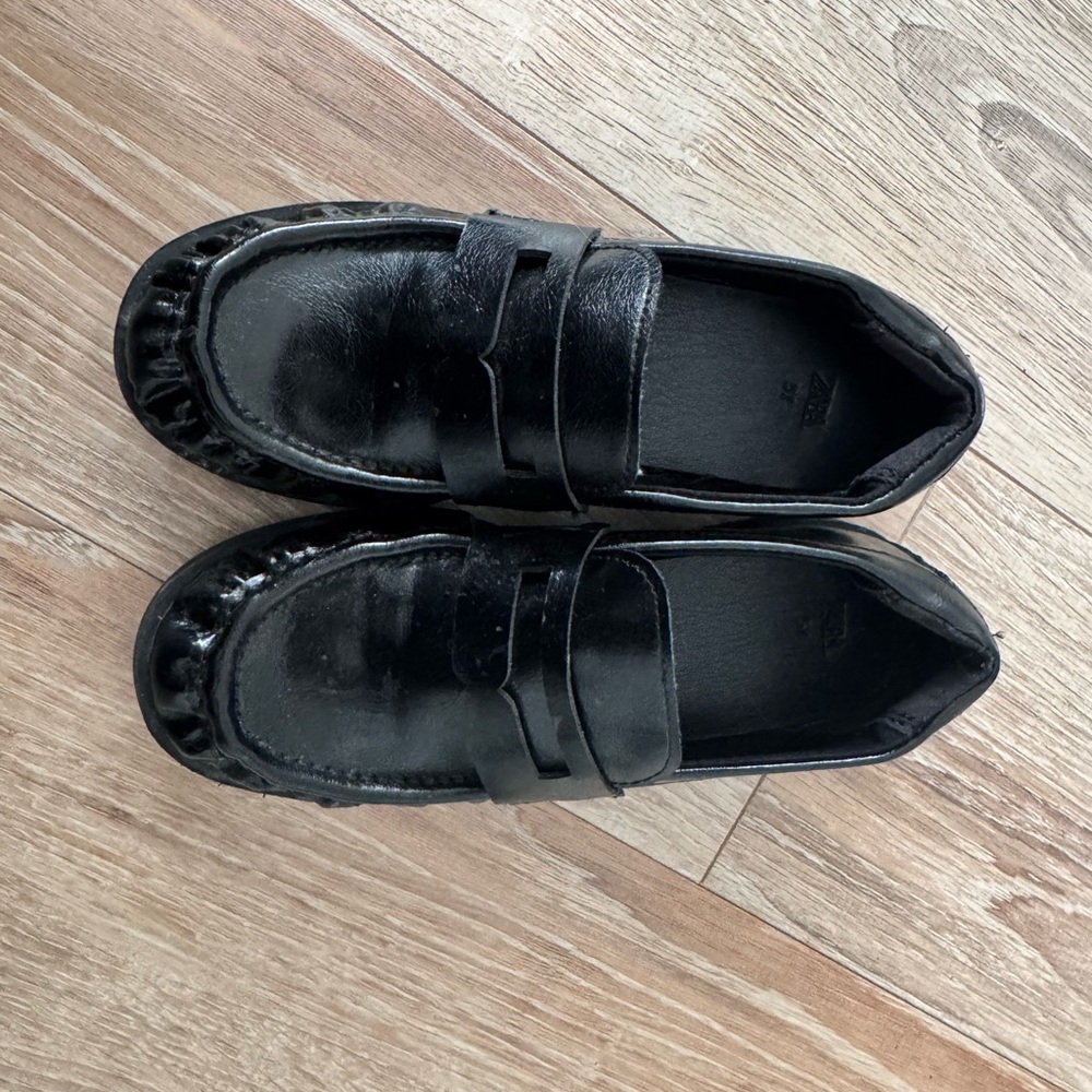 Classic Black Kids Loafers